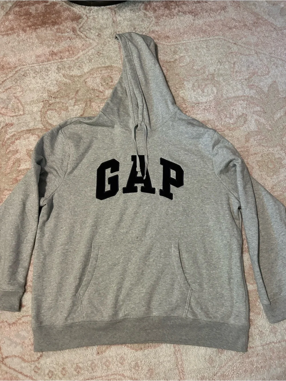 GAP Light Heather Gray Pullover Hoodie